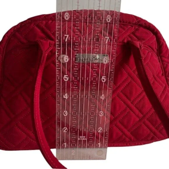 Women's Vera Bradley Red Quilted Purse (Shoulder Bag) - Picture 7 of 7